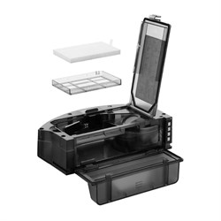 Робот-пылесос Kitfort КТ-572, 28 Вт, сухая/влажная уборка, 0.6/0.3 л, чёрный - фото 51390369