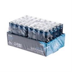 Набор батареек алкалиновых (щелочных) Luazon, AAA, LR03, 40 штук - фото 51390551