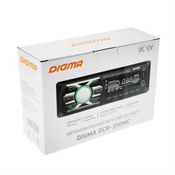 Автомагнитола Digma DCR-300MC 1DIN, 4 x 45 Вт, Bluetooth, USB, SD, AUX - фото 51390770