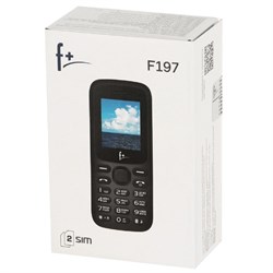 Сотовый телефон F+ F197, 1.77", TFT, 2 sim, 32Мб, microSD, BT, 600 мАч, чёрный - фото 51391032