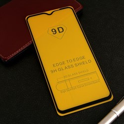 Защитное стекло Innovation 2D, для Xiaomi Redmi 9T, полный клей, чёрная рамка - фото 51391285