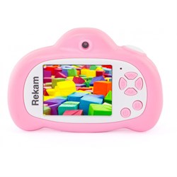 Фотоаппарат Rekam iLook K410i, 20 Мп, 2", 720р, SD, розовый - фото 51391901