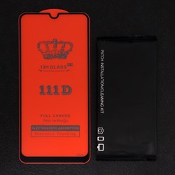 Защитное стекло 2.5D TFN для Samsung M22, полный клей, чёрная рамка - фото 51392191