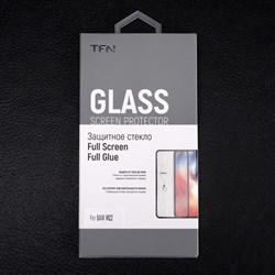 Защитное стекло 2.5D TFN для Samsung M22, полный клей, чёрная рамка - фото 51392192