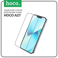Защитное стекло Hoco A27, для iPhone 13 mini, анти отпечатки, анти царапины, чёрное - фото 51393005