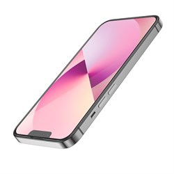 Защитное стекло Hoco A27, для iPhone 13 Pro Max, анти отпечатки, анти царапины, чёрное - фото 51393029