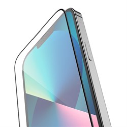 Защитное стекло Hoco A26, для iPhone 13/13 Pro,с защитной сеткой для микрофона, черная рамка - фото 51393046