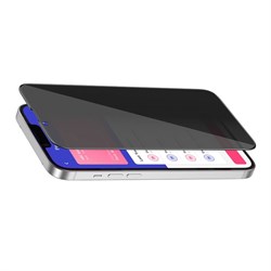 Защитное стекло Hoco A25, для iPhone 13/13 Pro, анти шпион, анти отпечатки, чёрное - фото 51393066