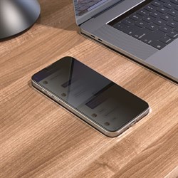 Защитное стекло Hoco A25, для iPhone 13/13 Pro, анти шпион, анти отпечатки, чёрное - фото 51393069