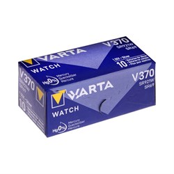 Батарейка цинковая Varta, V370 (SR920W)-1BL, 1.55В , блистер, 1 шт. - фото 51393481