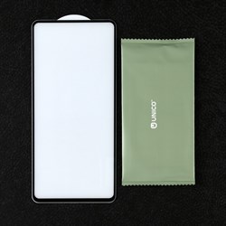 Защитное стекло Krutoff для Samsung A72, полный клей, чёрное - фото 51394196