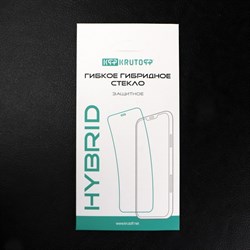 Защитное стекло Krutoff, для ITEL A17, гибридное, полный клей - фото 51394343