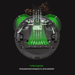 Робот-пылесос jvc JH-VR520, 24 Вт, сухая и влажная уборка, 0.6/0.4 л, чёрный - фото 51394476