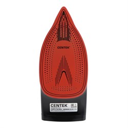 Утюг Centek CT-2311, 3000 Вт, 450мл, керамика, капля-стоп, антинакипь, самоочистка, красный - фото 51394701