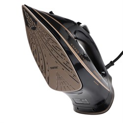 Утюг Centek CT-2346, 3200 Вт, керамика, 380 мл, капля-стоп, пар. удар, черно-золотистый - фото 51394724