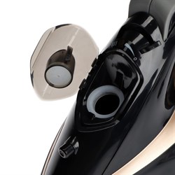 Утюг Centek CT-2346, 3200 Вт, керамика, 380 мл, капля-стоп, пар. удар, черно-золотистый - фото 51394726
