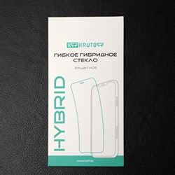 Защитное стекло Krutoff, для Tecno Pova Neo 2, гибридное, гибкое, полный клей - фото 51394993