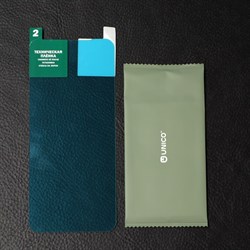 Защитное стекло Krutoff, для Xiaomi Poco M4 Pro, гибридное, гибкое, полный клей - фото 51395008