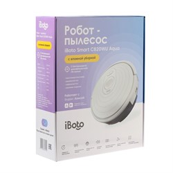 Робот-пылесос iBoto Capacity C820WU, 28 Вт, сухая/влажная, 0.45/0.3 л, белый - фото 51395124
