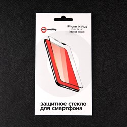 Защитное стекло mObility, для iPhone 14 Plus, полный клей, чёрное - фото 51396169