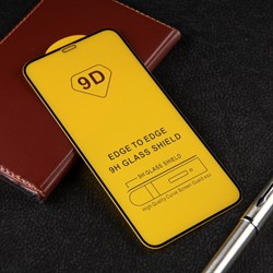 Защитное стекло mObility, для iPhone XR, полный клей, черное - фото 51396183