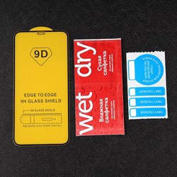 Защитное стекло mObility, для iPhone XR, полный клей, черное - фото 51396184