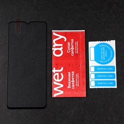 Защитное стекло mObility, для Tecno Spark 8c, полный клей, черное - фото 51396192