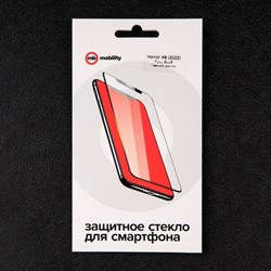 Защитное стекло mObility, для Honor X8 2022, полный клей, черное - фото 51396201