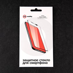 Защитное стекло mObility, для Infinix Note 12 2023, полный клей, черное - фото 51396233