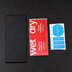 Защитное стекло mObility, для Realme C11 2021, полный клей, черное - фото 51396337