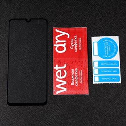 Защитное стекло mObility, для Xiaomi Poco M4 5G, полный клей, чёрное - фото 51396654