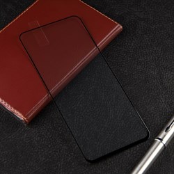 Защитное стекло mObility, для Xiaomi Redmi Note 11, полный клей, черное - фото 51396734
