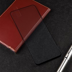 Защитное стекло mObility, для Xiaomi Redmi Note 11/11S, полный клей, черное - фото 51396750