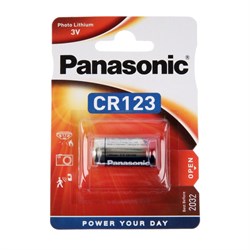 Батарейка литиевая Panasonic, 123-1BL (123A), 3В, блистер, 1шт. - фото 51397208