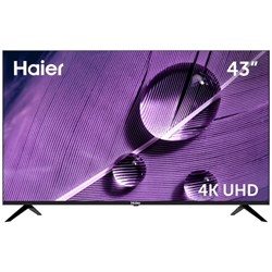 Телевизор Haier SMART TV S1, 43", 3840×2160, DVB-T/T2/C/S2, HDMI×4, USB×2, Smart TV, чёрный - фото 51397718