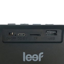 Портативная колонка LEEF MW-SW-B005, 3 Вт, BT 5.0, microSD, USB, FM, 300 мАч, синяя - фото 51398162