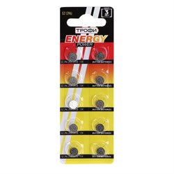 Батарейка алкалиновая "Трофи" Alkaline Cell, G2 (396, LR726, LR59)-10BL,1.5В, блистер,10 шт. - фото 51398318