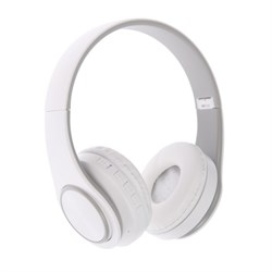 Наушники Т47, беспроводные, полноразмерные, BT, microSD, FM, микрофон, AUX, белые - фото 51398667