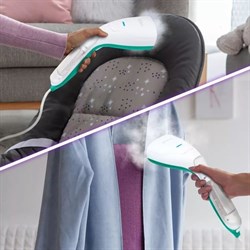 Ручной отпариватель КТ-9117-3, 1000 Вт, 75 мл, 17 г/мин, бело-бирюзовый - фото 51399169