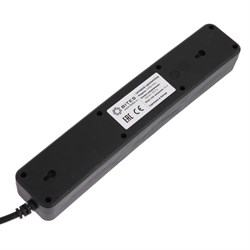 Сетевой удлинитель 5bites SP5B-110U 5S, 5 розеток, 1 м, 10 А, 3х0.75 мм2, с выкл., черный - фото 51399847