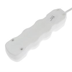 Удлинитель Luazon Lighting ECO, 3 розетки, 2.7 м, 10 А, 2200 Вт, ПВС 3х0.75 мм2, с з/к,белый - фото 51399931