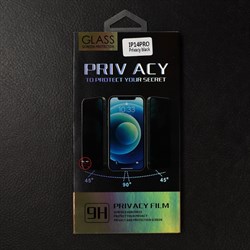 Защитное стекло PRIVACY, для iPhone 14 Pro, антишпион - фото 51400411