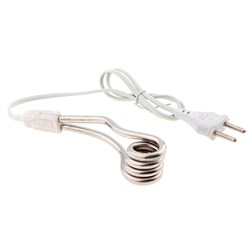 Электрокипятильник Luazon LEK 01, 500 Вт, спираль кольцо, 11×3 см, 220 В, белый - фото 51400506