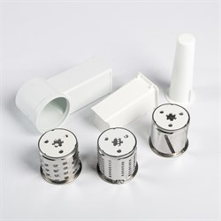 Мясорубка "Ротор Альфа" ЭМШ 35/250-4, 1500 Вт, 0.6 кг/мин, овощерезка, белая - фото 51400539