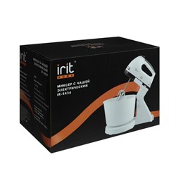 Миксер Irit IR-5434, стационарный, 150 Вт, 2 л, 7 скоростей, 2 насадки, белый - фото 51400546