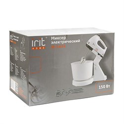Миксер Irit IR-5434, стационарный, 150 Вт, 2 л, 7 скоростей, 2 насадки, белый - фото 51400549