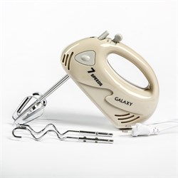 Миксер Galaxy GL 2207, ручной, 200 Вт, 7 скоростей, бежевый - фото 51400608