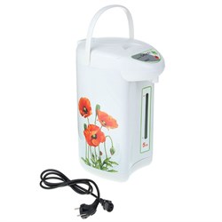 Термопот Galaxy GL 0606, 900 Вт, 5 л, рисунок "маки" - фото 51400631