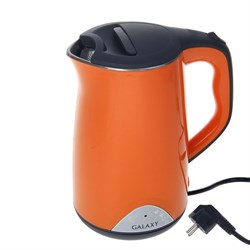Чайник электрический Galaxy GL 0313, 1.7 л, 2000 Вт, оранжевый - фото 51400668