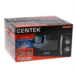 Микроволновая печь Centek CT-1578, 700 Вт, 20 л, чёрная - фото 51400922